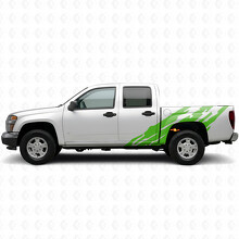 Jagged Door & Bedside Vinyl Stripes for Chevrolet Colorado 1st Gen 2004-2012_6