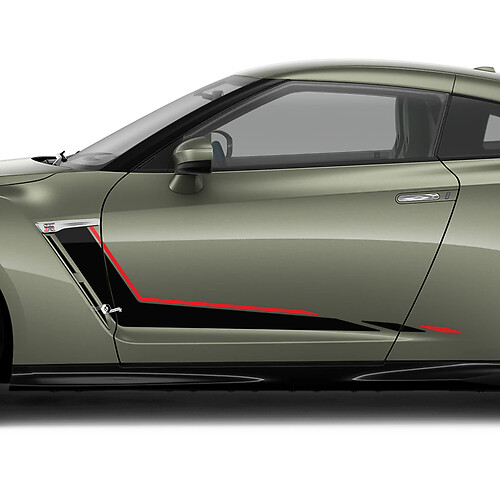 Nismo Side Checkered Stripe Decal Kit for Nissan Z GT4
