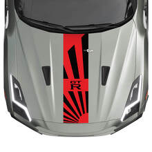 Hood JDM Stripes Decal Kit for Nissan GT-R 2
 3