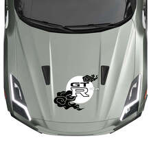 Sun Clouds JDM Style Hood Vinyl Decal Sticker for Nissan GT-R_2