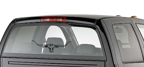 Large Longhorn Bull Horns Rear Window Decal for Car Truck