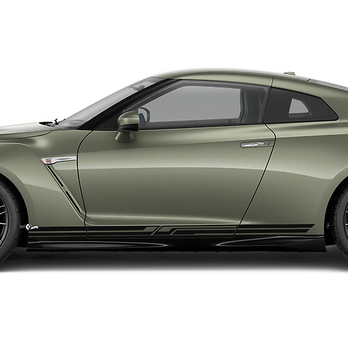 Side Doors Rocker Panel Graphics Decal Kit for Nissan GT-R
