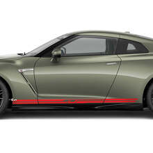 Side Doors Rocker Panel Graphics Decal Kit for Nissan GT-R
 2