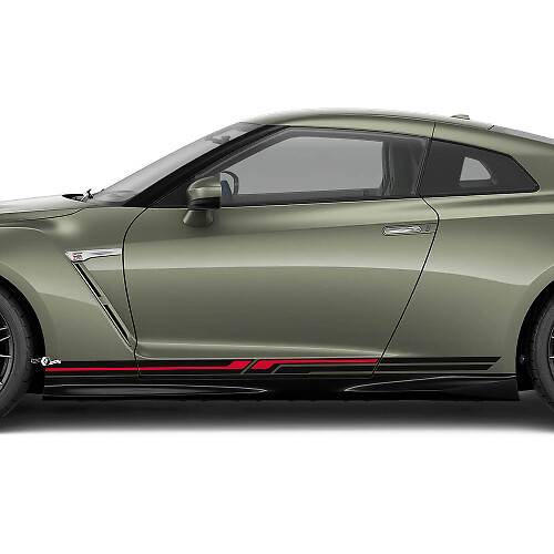 Side Doors Rocker Panel Graphics Decal Kit for Nissan GT-R 2 colours
