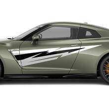 Side Doors Graphics Decal Kit for Nissan GT-R 3
 2