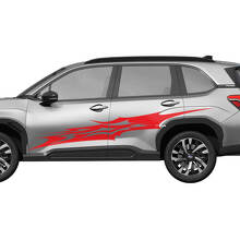 Side Doors Racing Stripes Vinyl Decal - Graphic Sticker universal fit Suba Forester 1
 3