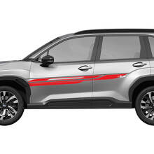 Side Doors Racing Stripes Vinyl Decal - Graphic Sticker universal fit Suba Forester 2 colors
 3