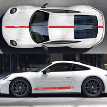 Porsche 911 Carrera T Side Hood Roof Decal Rocker Panel Stripes Doors Kit Decal Sticker
 3