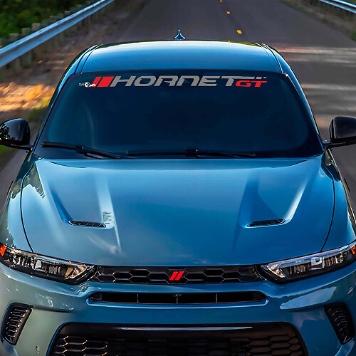 Decal de letra de marca para parabrisas, adhesivo de vinilo gráfico para Dodge GT Hornet