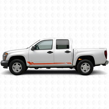 Honeycomb Door & Rocker Panel Vinyl Stripes for Chevrolet Colorado 1st Gen 2004-2012_4