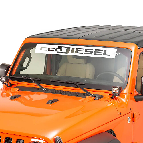 Windshield Window Jeep EcoDiesel Graphic Vinyl Decal Sticker 2
