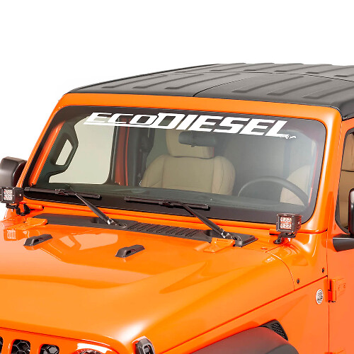 Windshield Window Jeep EcoDiesel Graphic Vinyl Decal Sticker 2
