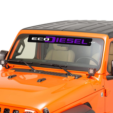 Windshield Window Jeep EcoDiesel Graphic Vinyl Decal Sticker 4
 3