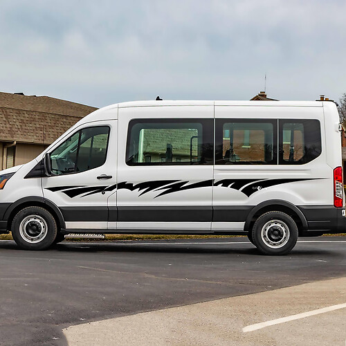 Ford Transit Vinyl Side Stripes Decals 3
