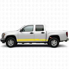 Angular Lightning Door & Rocker Panel Vinyl Stripes for Chevrolet Colorado 1st Gen 2004-2012_3