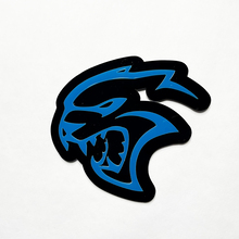 Custom 3D Badge Hellcat Dodge Fender Badges Tailgate Emblem Front Grille Badge Blue
 3