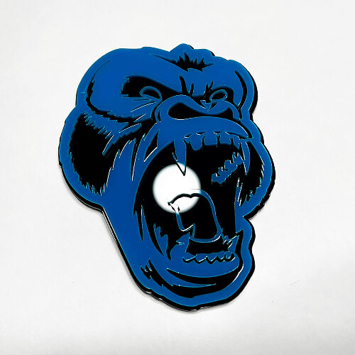 Custom 3D Badge Angry Gorilla Fender Tailgate Front Grille Badges Emblem 2