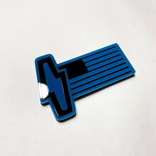 US Flag 3D Badge - Custom Fender Badges Emblem 3 for Musclecar 150 Lightning 2