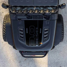 Hood 3.0 Diesel Jeep Graphic Vinyl Decal Sticker
 3