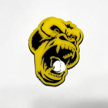 Custom 3D Badge Angry Gorilla Fender Tailgate Front Grille Badges Emblem 3 2