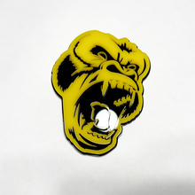 Custom 3D Badge Angry Gorilla Fender Tailgate Front Grille Badges Emblem Black and Yellow
 2