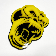 Custom 3D Badge Angry Gorilla Fender Tailgate Front Grille Badges Emblem Black and Yellow
 6