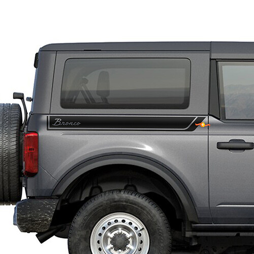 Rear Side Stripe Decals Stickers for Ford Bronco
