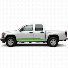 Layered Lightning Door & Rocker Panel Vinyl Stripes for Chevrolet Colorado 1st Gen 2004-2012_6