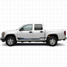 Parallel Accent Door & Rocker Panel Vinyl Stripes for Chevrolet Colorado 1st Gen 2004-2012_3