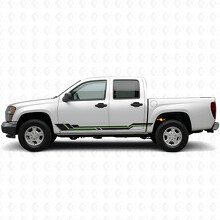 Parallel Accent Door & Rocker Panel Vinyl Stripes for Chevrolet Colorado 1st Gen 2004-2012_4