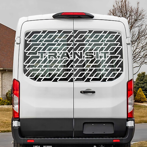 Ford Transit Rear Window Vinyl Decal Sticker
