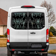 Ford Transit Rear Window Graphics Vinyl Decal Sticker
 2
