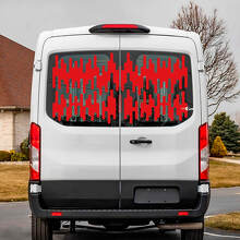 Ford Transit Rear Window Graphics Vinyl Decal Sticker
 3