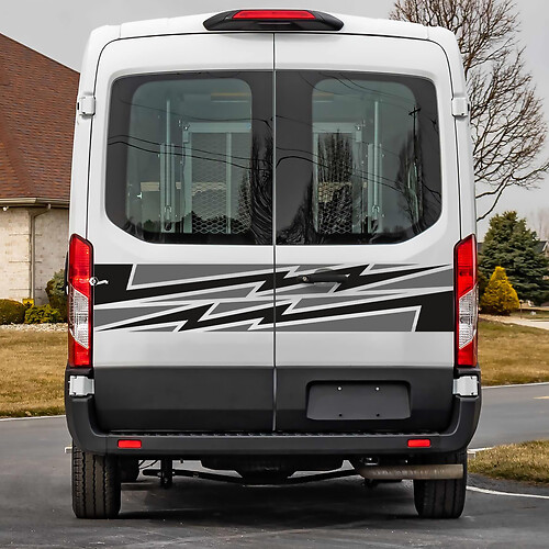 Ford Transit Rear Doors Graphics Vinyl Decal Sticker
