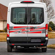 Rear Doors Graphics Vinyl Decal Sticker 2 for Ford Transit 2