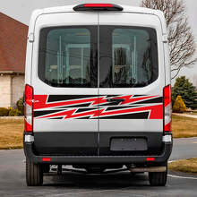 Rear Doors Graphics Vinyl Decal Sticker 2 for Ford Transit 3