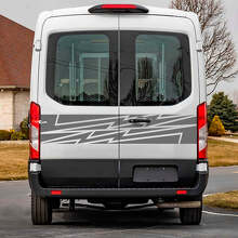 Lightning Rear Doors Graphics Vinyl Decal Sticker for Ford Transit 2