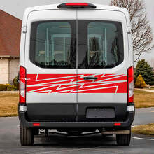Lightning Rear Doors Graphics Vinyl Decal Sticker for Ford Transit 3