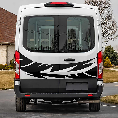 Ford Transit Rear Doors Graphics Vinyl Decal Sticker 4
