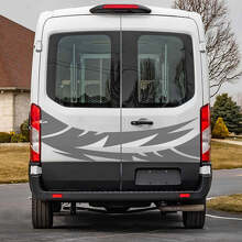 Abstract Graphics Rear Doors Vinyl Decal Sticker 3 for Ford Transit 2