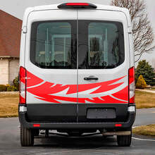 Abstract Graphics Rear Doors Vinyl Decal Sticker 3 for Ford Transit 3