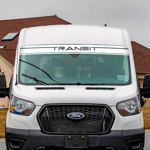 Linea di lettere Transit Strisce adesive in vinile per parabrezza per Ford Transit