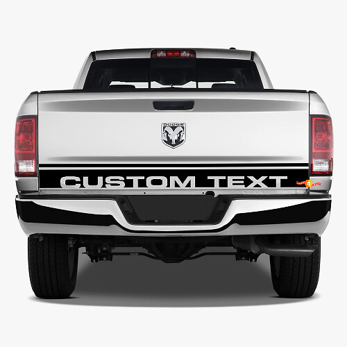 Custom Dual Tailgate Stripes Vinyl Decal for Dodge Ram 1500 Power Wagon_1