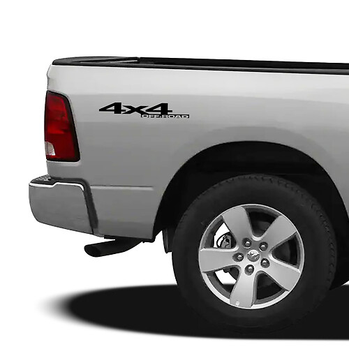 2 DODGE RAM 4x4 OFF ROAD POWER WAGON TRUCK Vinyl Decals Stickers
