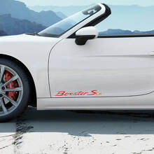 Boxster S Side Door Vinyl Decal Pair for Porsche Boxster_3