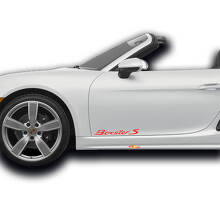 Boxster S Side Door Vinyl Decal Pair for Porsche Boxster_6