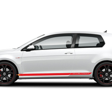 Sticker Decal  Stripes Sport Side Door racing design kit For Volkswagen Golf Mk4 Mk5 Mk6 Mk7 Gti R32 lowering
 3