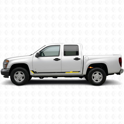 Racing Line Door & Rocker Panel Vinyl Stripes for Chevrolet Colorado 1st Gen 2004-2012