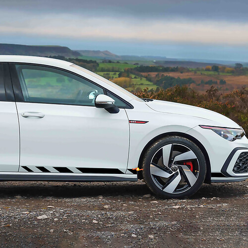 Decal Stripes Side Door racing design kit For Volkswagen Golf GTI Clubsport
