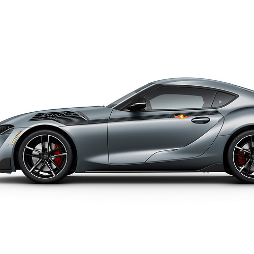 Toyota Supra MKV A90 A91 Side Stripes Graphics Decals Stickers
